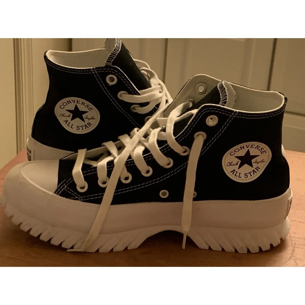 Converse Chuck Taylor All Star‎ Lugged 2.0 High Black White 2022 Men's 7 Woman 9 - Picture 5 of 9